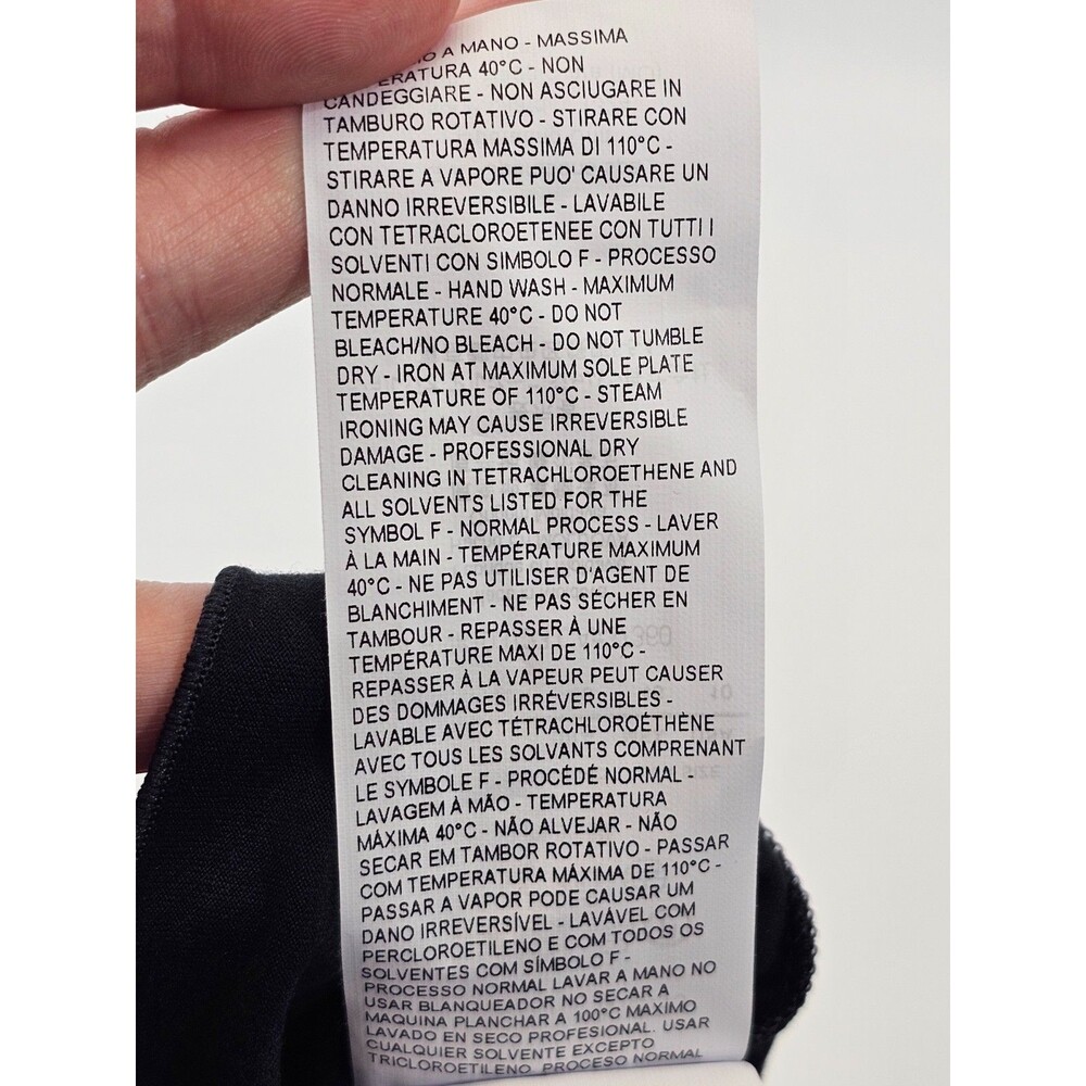Armani Collezioni Charcoal Gray‎ Long Sleeve Scoop Neck Tee T-Shirt Women's 10 - Picture 9 of 9